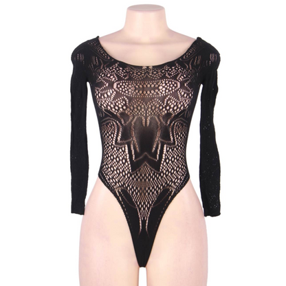 Queen Lingerie - Long Sleeve Bodystocking SL