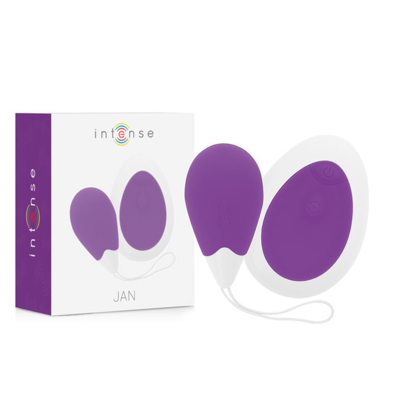 Intense Couples Toys - Remote Control Deep Purple Egg Vibrator, High Quality Soft Silicone, USB Rechargeable