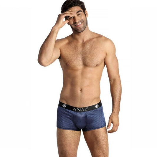 Anais Men - Naval Boxer S, Black Tulle in Navy Blue, Composition 94% Polyamide and 6% Elastane