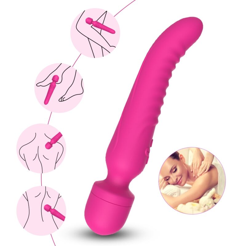 Armony Massagers- Misiunea Masaj & Vibrator Efect De Căldură Fuchsia