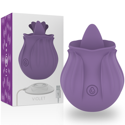 Intense Fun - Purple Cl Toris Stimulator With 10 Vibrations - Purple, Waterproof, Rechargeable