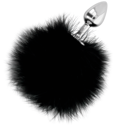 Darkness Anal - Extra Anal Plug With Black Tail 7 cm, Visually and Sexually Stimulant, Furry Tail for Visual Attraction