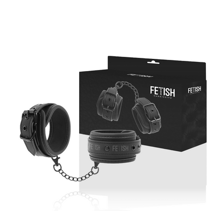 Fetish Submissive Bondage - Vegan Handcuffs With Metal Closure, Noprene Lined