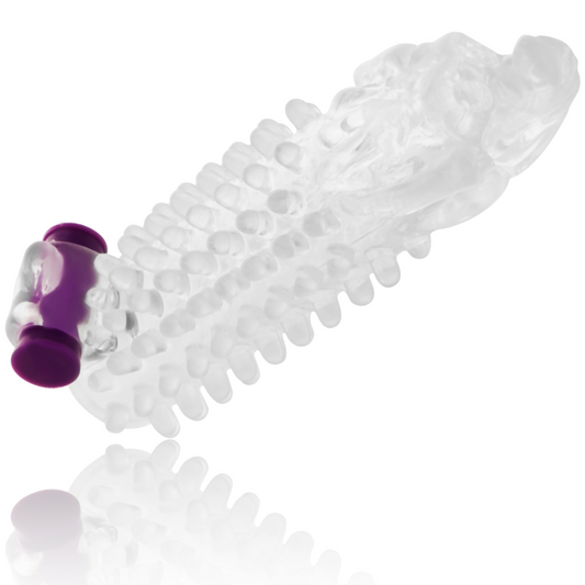 Ohmama Stimulating - Dragon Sheath With Bullet Vibrator, Textured, Flexible Material, Diameter 3.8 cm, Total Length 12 cm