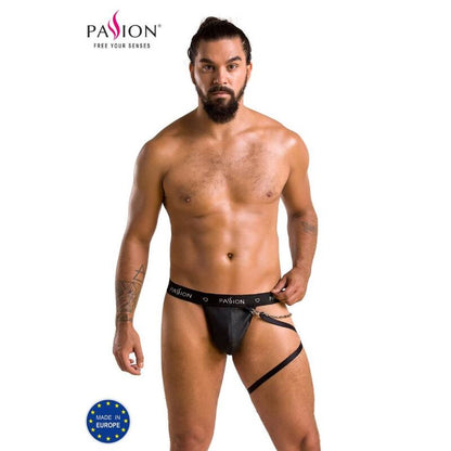 Passion Men - Thong Bill Thong Black S/M, Material: 60% Polyurethane, 40% Polyester