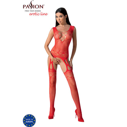 Passion Woman Bodystockings - Bs099 Red Bodystocking, Sensual Design, One Size