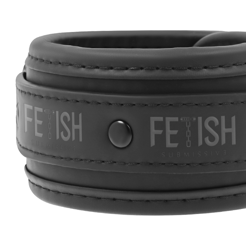 Fetish Submissive Bondage - Vegan Handcuffs With Metal Closure, Noprene Lined