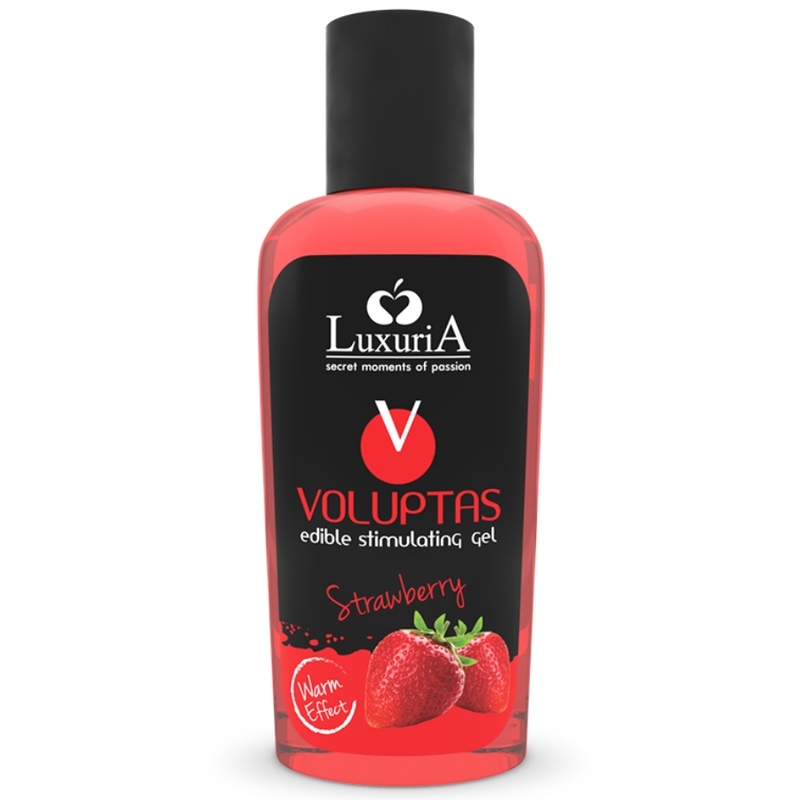 Intimateline Luxuria - Edible Massage Gel With Heating Effect - Strawberry Flavor - 100 ml