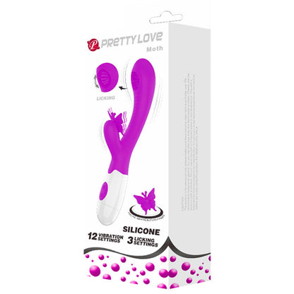 Pretty Love Smart - Moth Licking Clitoris Stimulation Vibrator - Purple