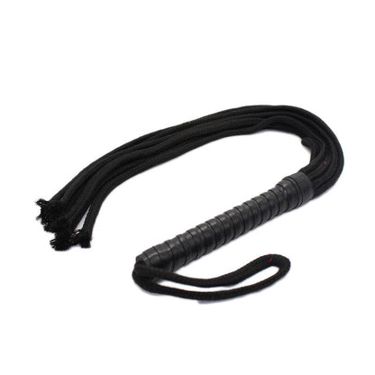 Ohmama Fetish - 56cm Length Rope Whip made of PVC, Wood, Polyester and Iron