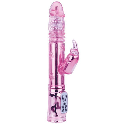 Baile Rotations - Vibration and Rotation Pink, Rechargeable, TPR Material, 5 Functions of Vibration and Rotation, 29 cm x 4.5 cm