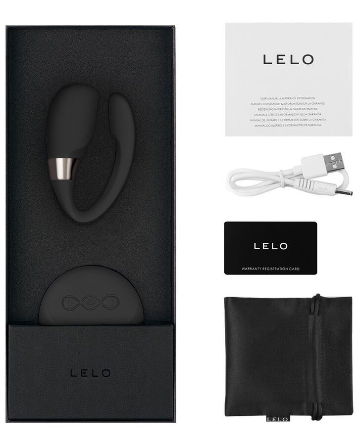 Lelo Tiani 3 Black - Couples Massager with Remote Control and Powerful Vibrations