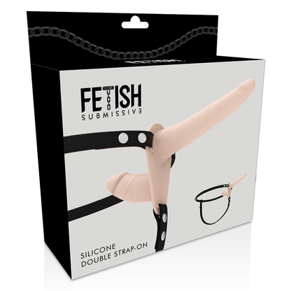 Fetish Submissive Harnașament- Flesh Cu Dublă Penetrare