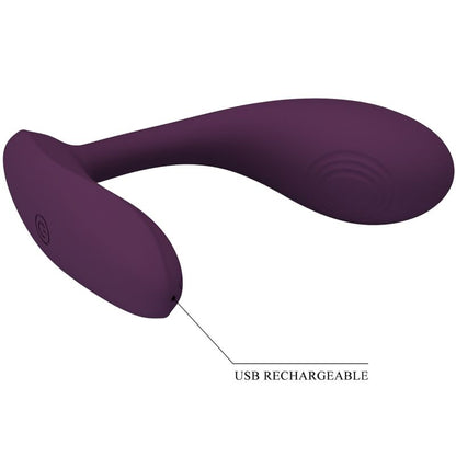 Pretty Love Flirtation- Baird Vibrator G-Spot Reîncărcabil Lila