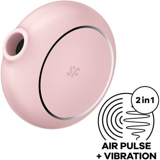 Satisfyer Air Pulse - Dual Air Pulse Stimulator And Vibrator, Medical Silicone, IPX7 Water Resistant - Pink