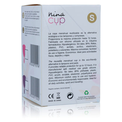 Nina Kikõ - Silicone Menstrual Cup, Pink Size S