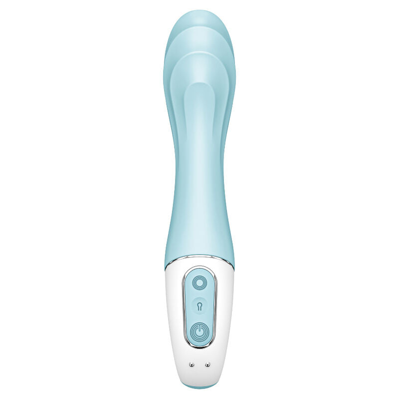 Satisfyer Connect - Air Pump Vibrator 5+ Inflatable G-Spot, Waterproof, 15 Years Warranty, Blue