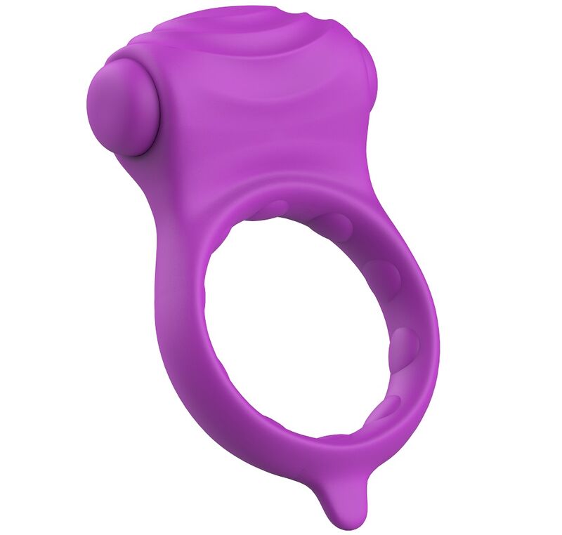 B Swish - Bcharmed Basic Wave Orchid Penis Ring, Silicone/ABS, Water Resistant, 7.4 cm, 5 Functions