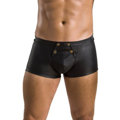 Passion Men - Black Patrick Shorts S/M, Material 60% Polyurethane and 40% Polyester, Made in EU, Oeko-Tex Certified