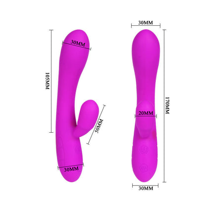 Pretty Love Smart - Rechargeable Vibrator With 30 Vibration Modes And Clit Stimulation - Purple