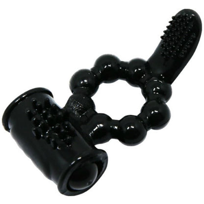 Baile For Him - Double Stimulation Ring with Strong Vibrations, TPR and ABS Material