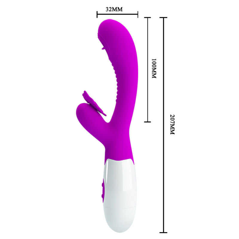 Pretty Love Smart - Moth Licking Clitoris Stimulation Vibrator - Purple