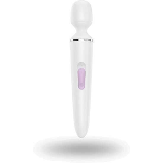 Satisfyer Wand Wand-Er-Er Wand Vibrator for Women White, Magic Vibrator with Multiple Vibration Modes and Body Massage Function, Waterproof