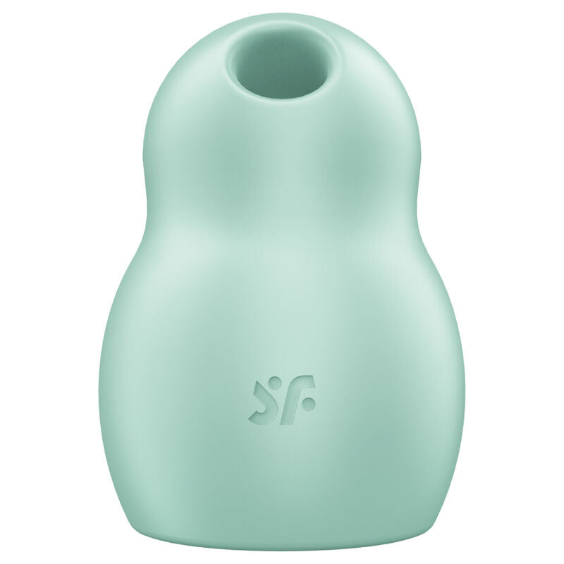 Satisfyer Air Pulse - Pro To Go 1 Double Air Pulse Stimulator and Vibrator, Soft Silicone, Water Resistant (IPX7) - Green