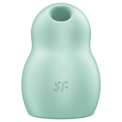 Satisfyer Air Pulse - Pro To Go 1 Double Air Pulse Stimulator and Vibrator, Soft Silicone, Water Resistant (IPX7) - Green