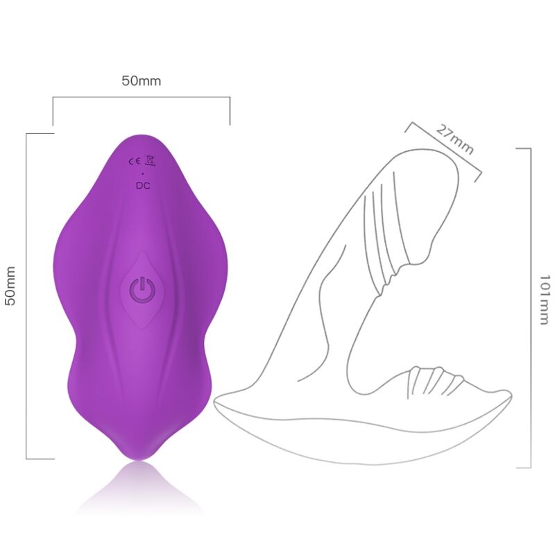 Armony Wearables- Fluier Vibrator Introducibil Control De La Distanță Violet