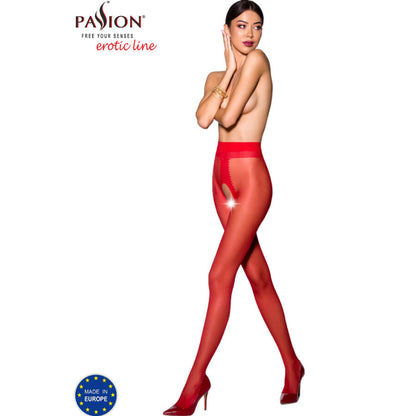 Passion Woman Garter &amp; Stock - Classic Red Stocking 1/2, Size 1/2