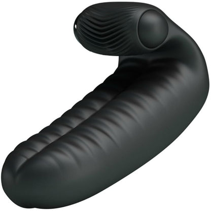 Pretty Love Flirtation - Black Two Finger Vibrator For Extra Stimulation