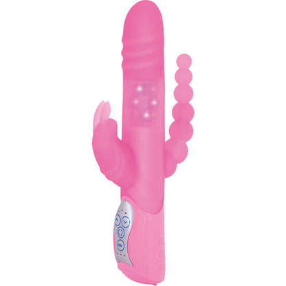 Seven Creations- E Rabbit Triple Play Roz Vibrator De Stimulare Triplă