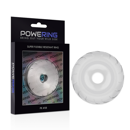 Powering-  Inel Pentru Penis Super Flexibil Și Rezistent 5Cm Pr08 Transparent Pr08