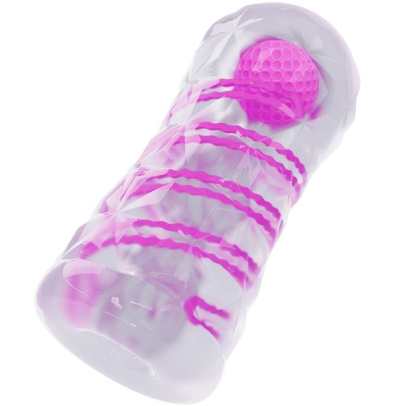 Baile For Him - Male Masturbator With Internal Spiral And Transparent Balls, Reusable, Intense Stimulation