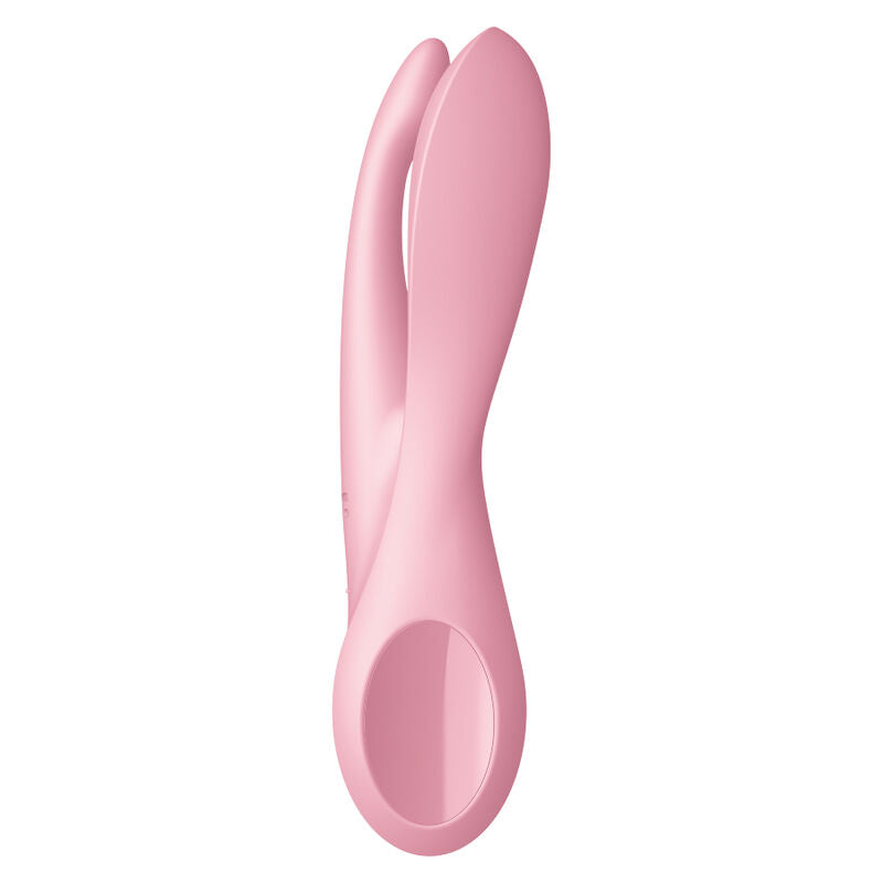 Satisfyer Vibrator - Threesome 1 Pink, Vibrator with 3 Powerful Motors, Clitoral Stimulation, Water Resistant, Soft Silicone, 15 Year Warranty