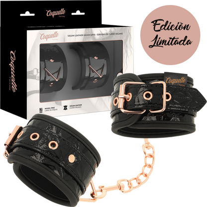 Coquette Fantasy- Cătușe Chic Desire Black Edition Cu Căptușeală Din Neopren