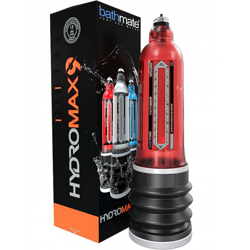 Bathmate - Hydromax 9 Red Penis Enlargement Pump With 35% More Power and Maximum Convenience