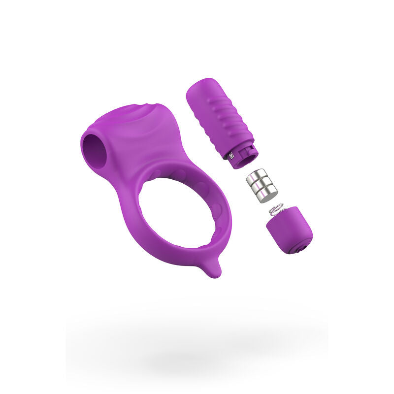 B Swish - Bcharmed Basic Wave Orchid Penis Ring, Silicone/ABS, Water Resistant, 7.4 cm, 5 Functions