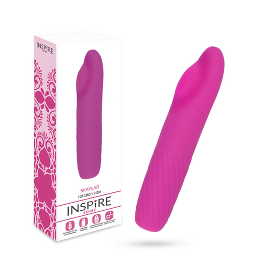 Inspire Sense - Purple Skaylar Rotating Vibrator, Hypoallergenic Silicone, Water Resistant, Rechargeable, 4 Vibration Functions + 4 Rotation Functions