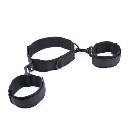 Ohmama Fetish - Nylon Handcuffs And Collar, Adjustable With Velcro, Composition 90% Polyamide / 10% Polyformaldehyde