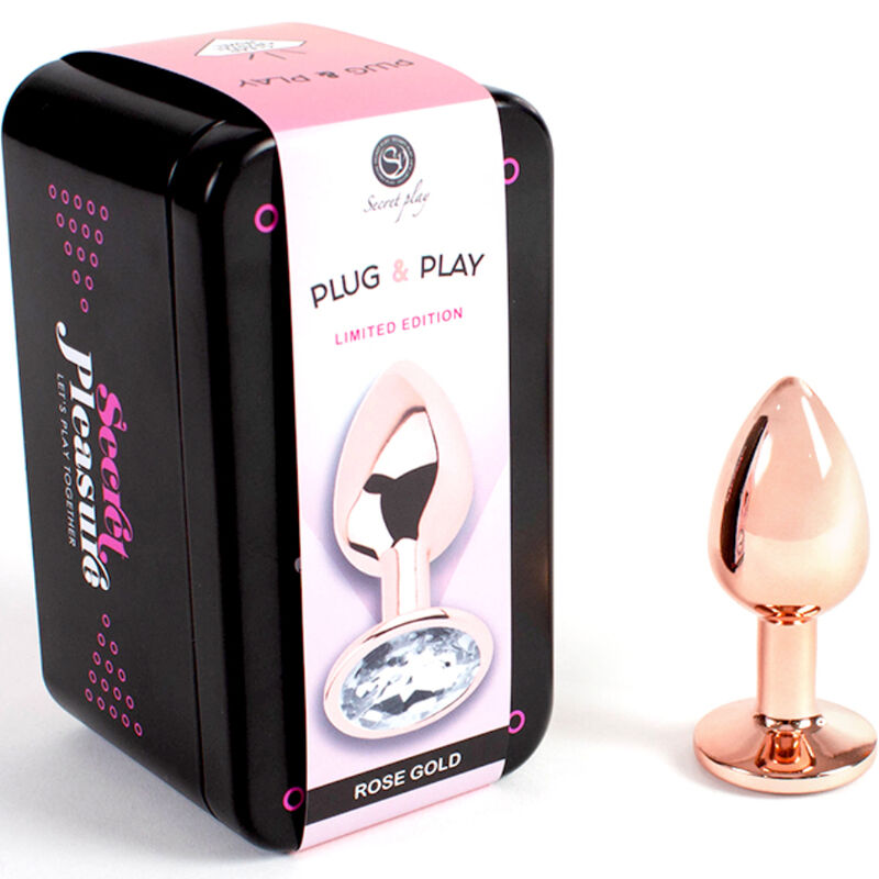 Secretplay Toys-Secret Play   Dop Anal Metalic Rose Gold  Small Size 7 Cm