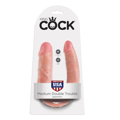 King Cock- Ushaped Medium Double Trouble Flesh