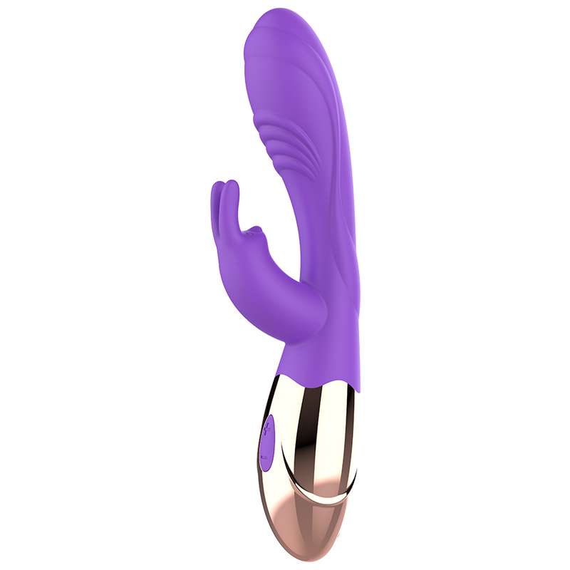 Womanvibe Viora - Rechargeable Rabbit Vibrator with Clitoris Stimulator, 19.5 x 3.3 cm, 10 Vibration Modes, Soft Silicone, Stimulated G Spot