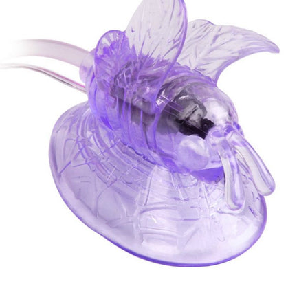 Baile Stimulating - Butterfly Remote Control Vibrator, Clit Stimulator, Purple, Remote Control Included, Beads for More Stimulation