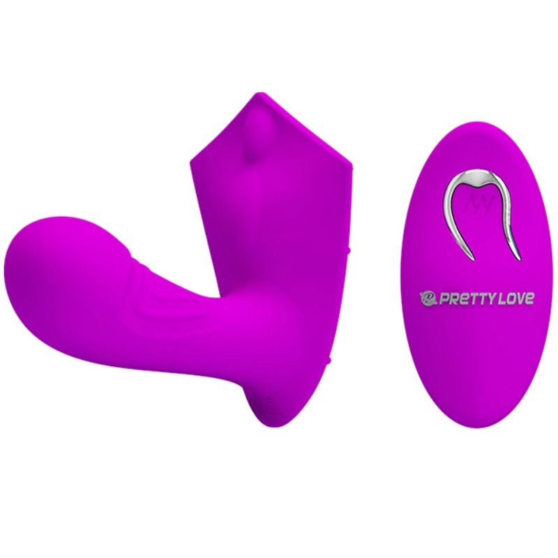 Pretty Love Smart - Willie Stimulator Vibrator with Remote Control and 12 Vibration Functions