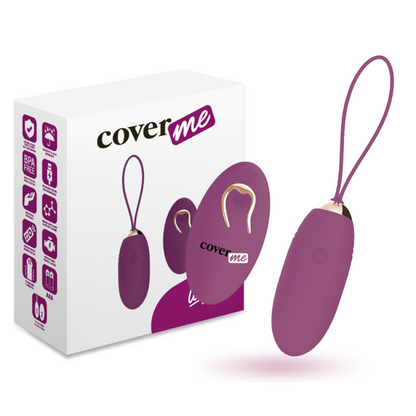 Coverme - Lapi Lilac Egg With Remote Control, Rechargeable Vibrator, 12 Vibration Modes, Soft Silicone, Made in Germany, Compact and Lightweight