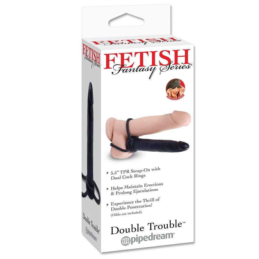 Fetish Fantasy Series - Double Penetration Penis Ring and Silicone Dildo