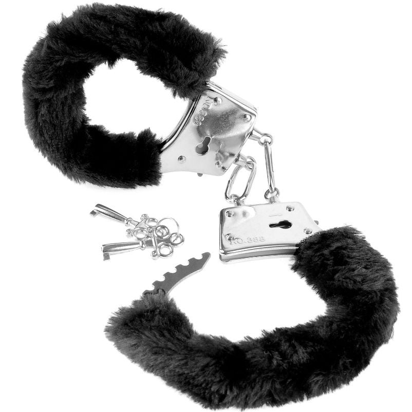 Fetish Fantasy Series - Soft Fur Handcuffs for Beginners, Black