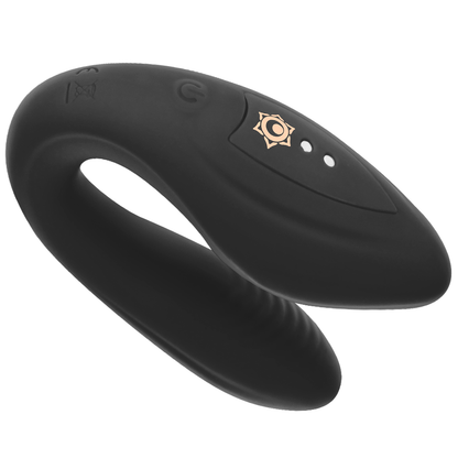 Rithual - Kama Remote Control Massager for Couples Black, with Hypoallergenic, Waterproof Silicone and 10 Vibration Programs